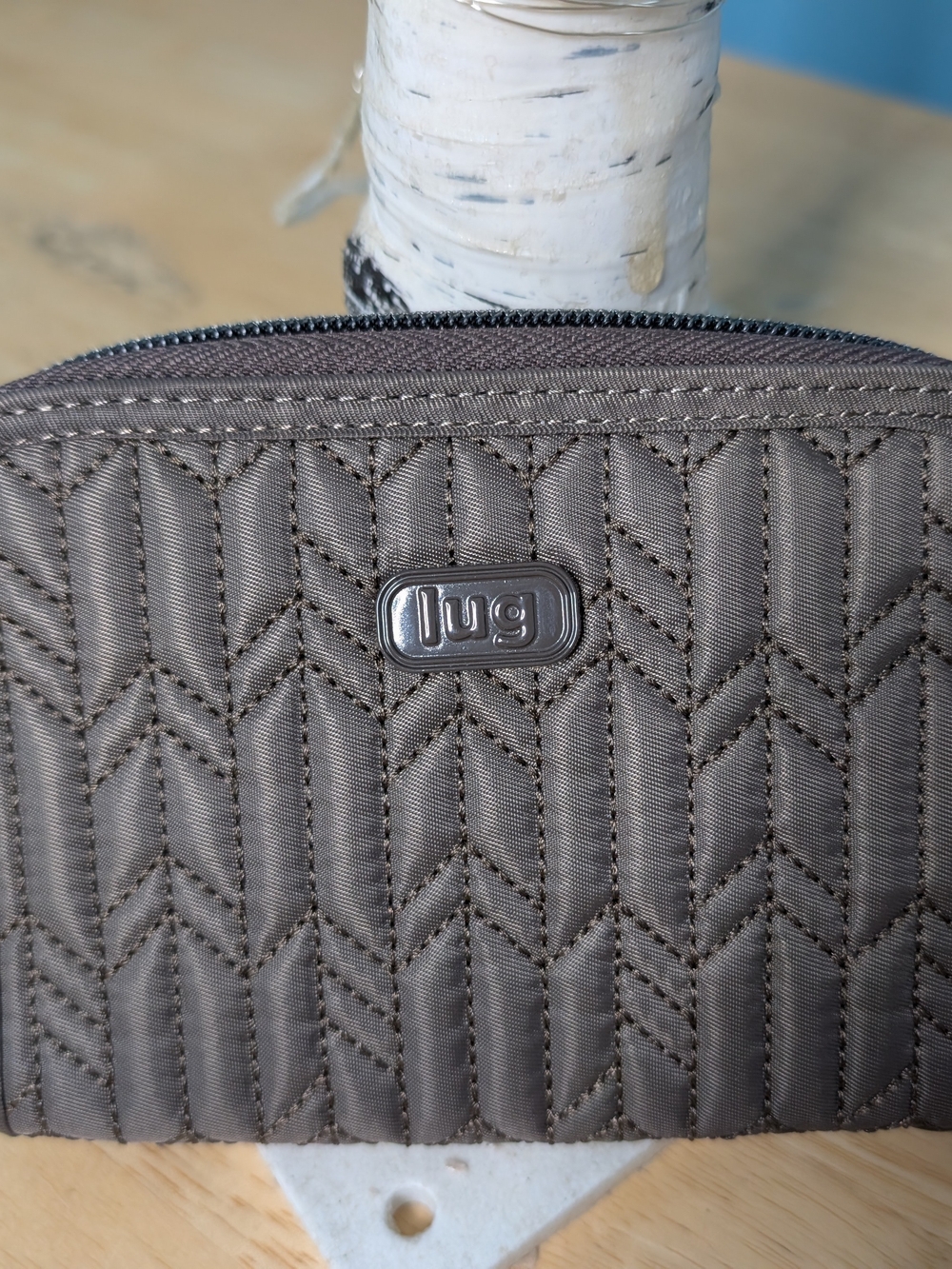 Lug Rodeo Quilted Wallet - Taupe